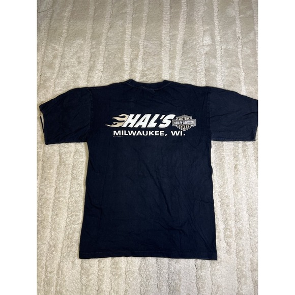 Vintage 1994 Harley Davidson Tshirt Milwaukee, Wisconsin Lined Sleeves - Picture 10 of 15